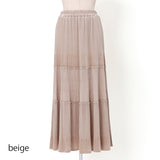 カットベロアティアードスカート