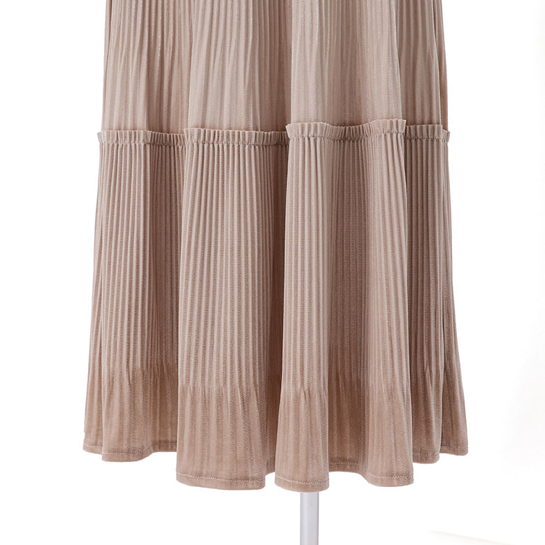 カットベロアティアードスカート