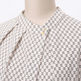 キカプリントアシメタックブラウス