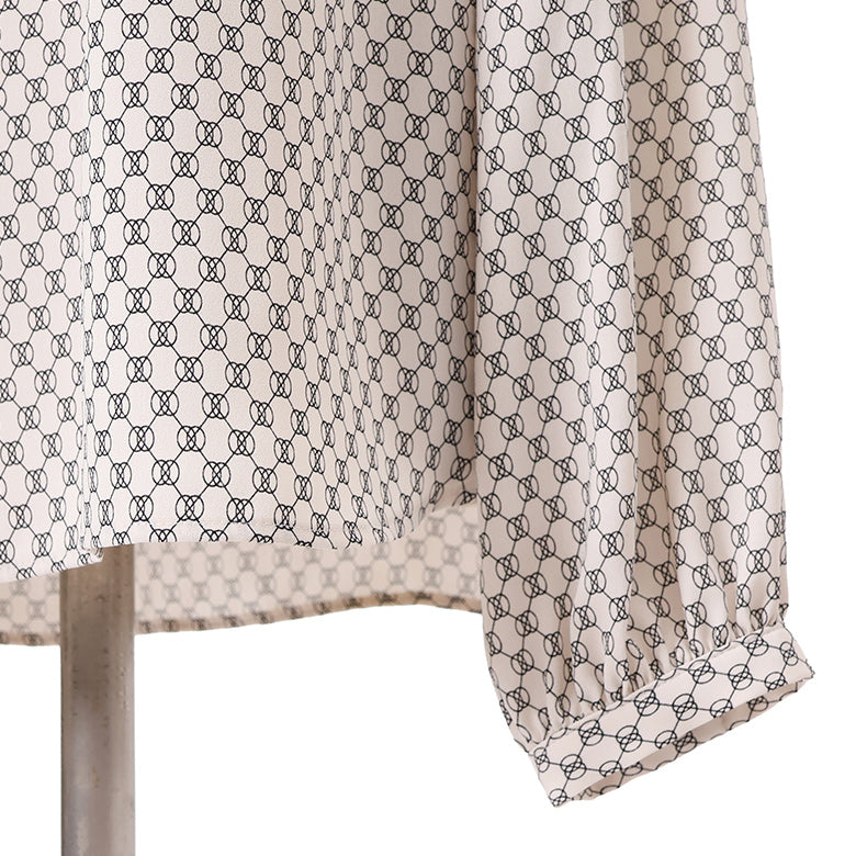 キカプリントアシメタックブラウス