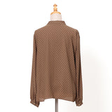 キカプリントアシメタックブラウス