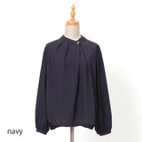 キカプリントアシメタックブラウス