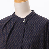 キカプリントアシメタックブラウス