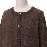 ドラロンリング鹿の子金ボタンカーディガン