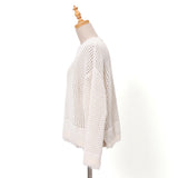 ベロアメッシュ×シャギーニット