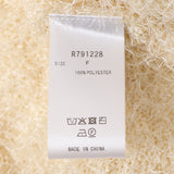 Vネックシャギーニット