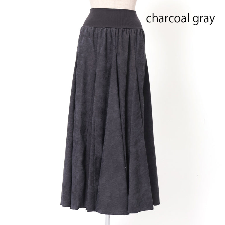 コーデュロイマチ入フレアスカート