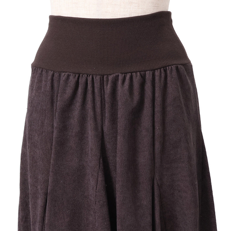 コーデュロイマチ入フレアスカート