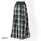 ネルチェックサイドラインスカート