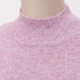 スパンコールラメハイネックニット