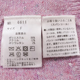 スパンコールラメハイネックニット