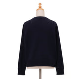 前身チェック切替ニット