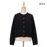 スムースドットボタンカーディガン