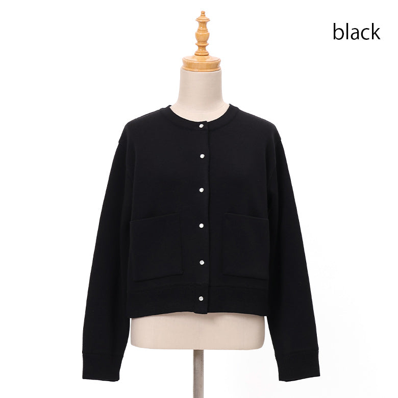 スムースドットボタンカーディガン