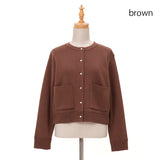 スムースドットボタンカーディガン