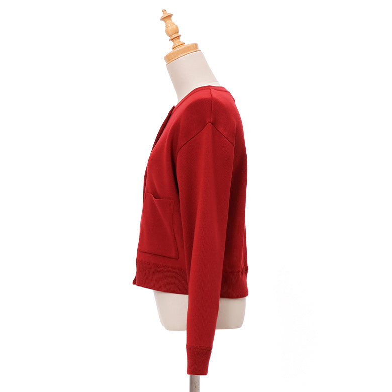 スムースドットボタンカーディガン