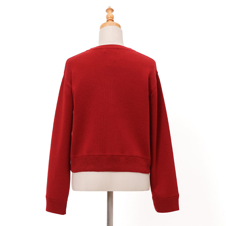 スムースドットボタンカーディガン