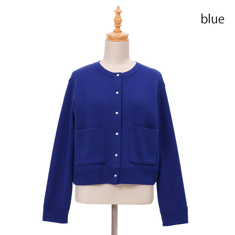 スムースドットボタンカーディガン