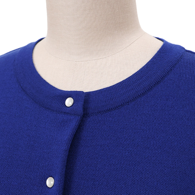 スムースドットボタンカーディガン