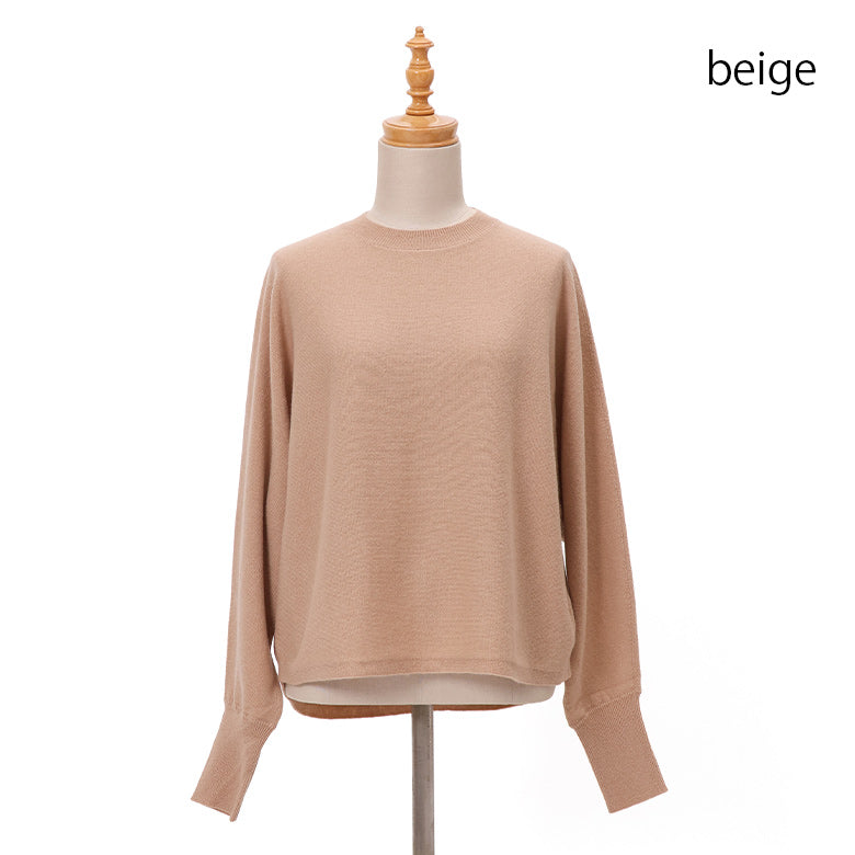 ウールカシミヤドルマンニット