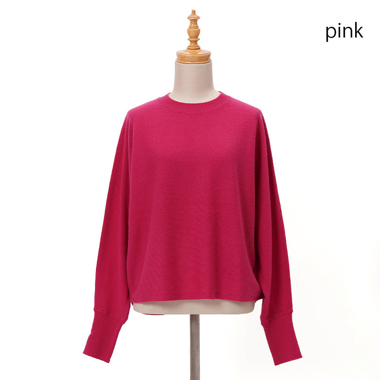 ウールカシミヤドルマンニット