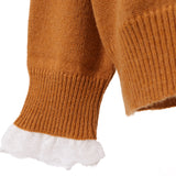 オリジナルタムレース付Vニット