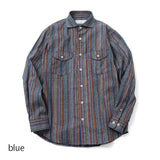 マルチストライプリラックスシャツ【Made in Japan】