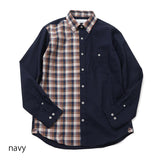 マドラスチェックギミックシャツ【Made in Japan】