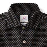 総柄プリントワイドカラーシャツ【Made in Japan】