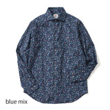 総柄プリントワイドカラーシャツ【Made in Japan】