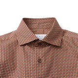 総柄プリントワイドカラーシャツ【Made in Japan】