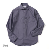 総柄プリントワイドカラーシャツ【Made in Japan】