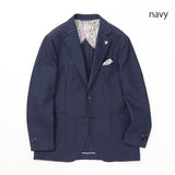 カラミ織り無地ストレッチジャケット