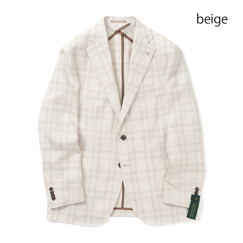 Fly Jacket】ロロピアーナトーンチェックジャケット【Made in Japan