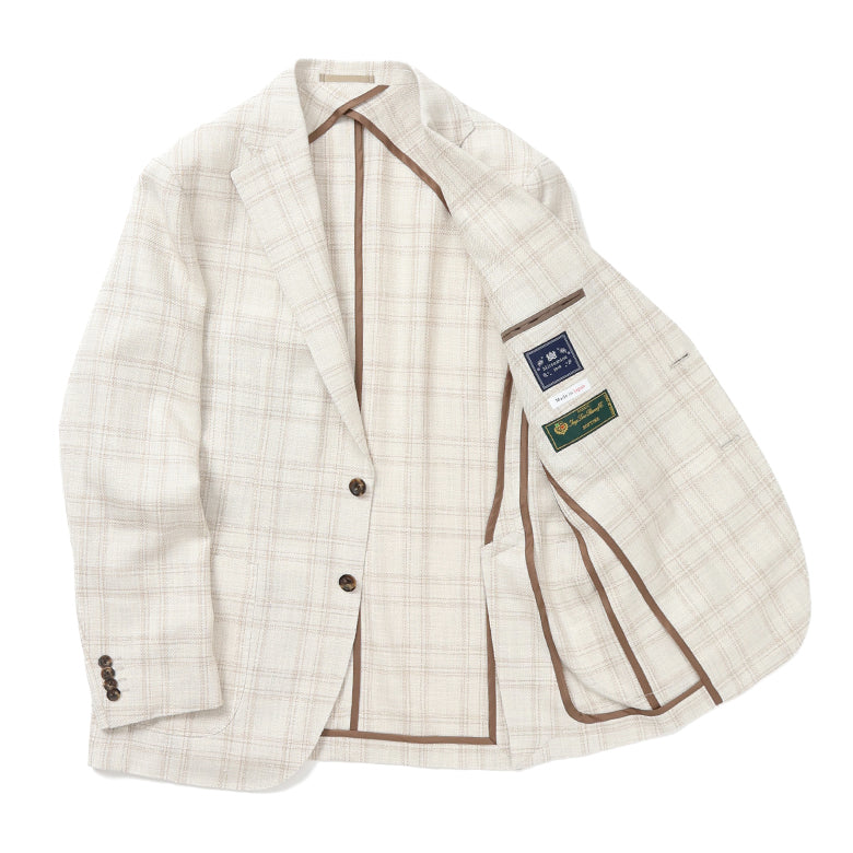 Fly Jacket】ロロピアーナトーンチェックジャケット【Made in Japan
