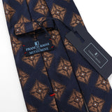 【FRANCO BASSI】フラワーダイヤ小紋ネクタイ【Made in Italy】