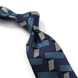【Holliday&Brown】ジャガード幾何学ネクタイ【Made in Italy】