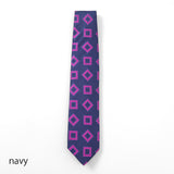 【Seaward & Stearn】スクエア小紋ネクタイ【Made in GBR】