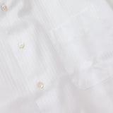 100双織ストライプセミワイドシャツ【Made in Japan】