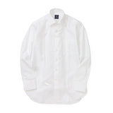 100双織ストライプセミワイドシャツ【Made in Japan】