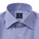 100双ストライプセミワイドシャツ【Made in Japan】