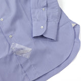 100双ストライプセミワイドシャツ【Made in Japan】