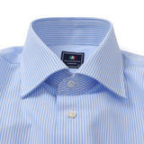 カラーストライプセミワイドシャツ【Made in Japan】