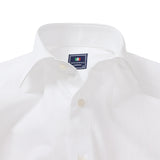 織りストライプセミワイドシャツ【Made in Japan】