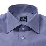 マイクロチェックセミワイドシャツ【Made in Japan】