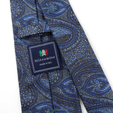 カラーペイズリーネクタイ【Made in Italy】