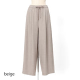 シャークスキンゴムタックパンツ