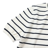 GRAN SASSO 半袖ボーダークルーネックニット【Made in Italy】