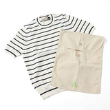 GRAN SASSO 半袖ボーダークルーネックニット【Made in Italy】