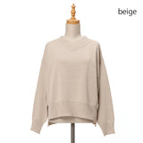 10G成型Vネックニット